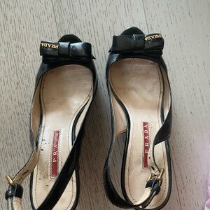 Prada wedge heel sandals